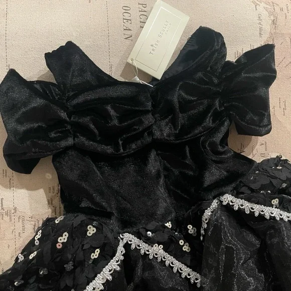 🆕Trish Scully BLACK Princess Dress Size 3 NWT - Picture 5 of 9